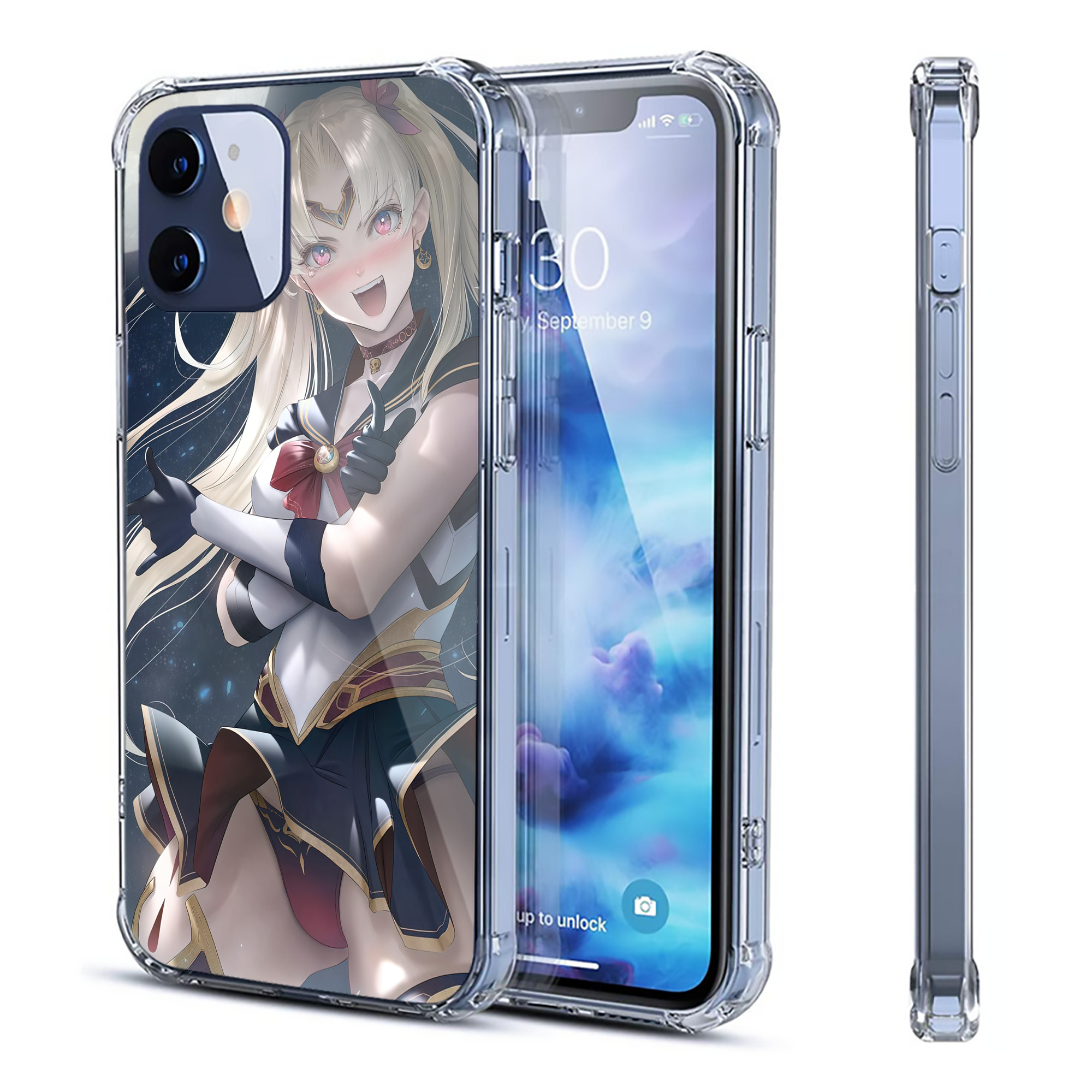 （画像用） 美少女戦士セーラームーン Sailor Moon 【iPhone 12シリーズ対応】透明スマホケース（クリアソフトケース）